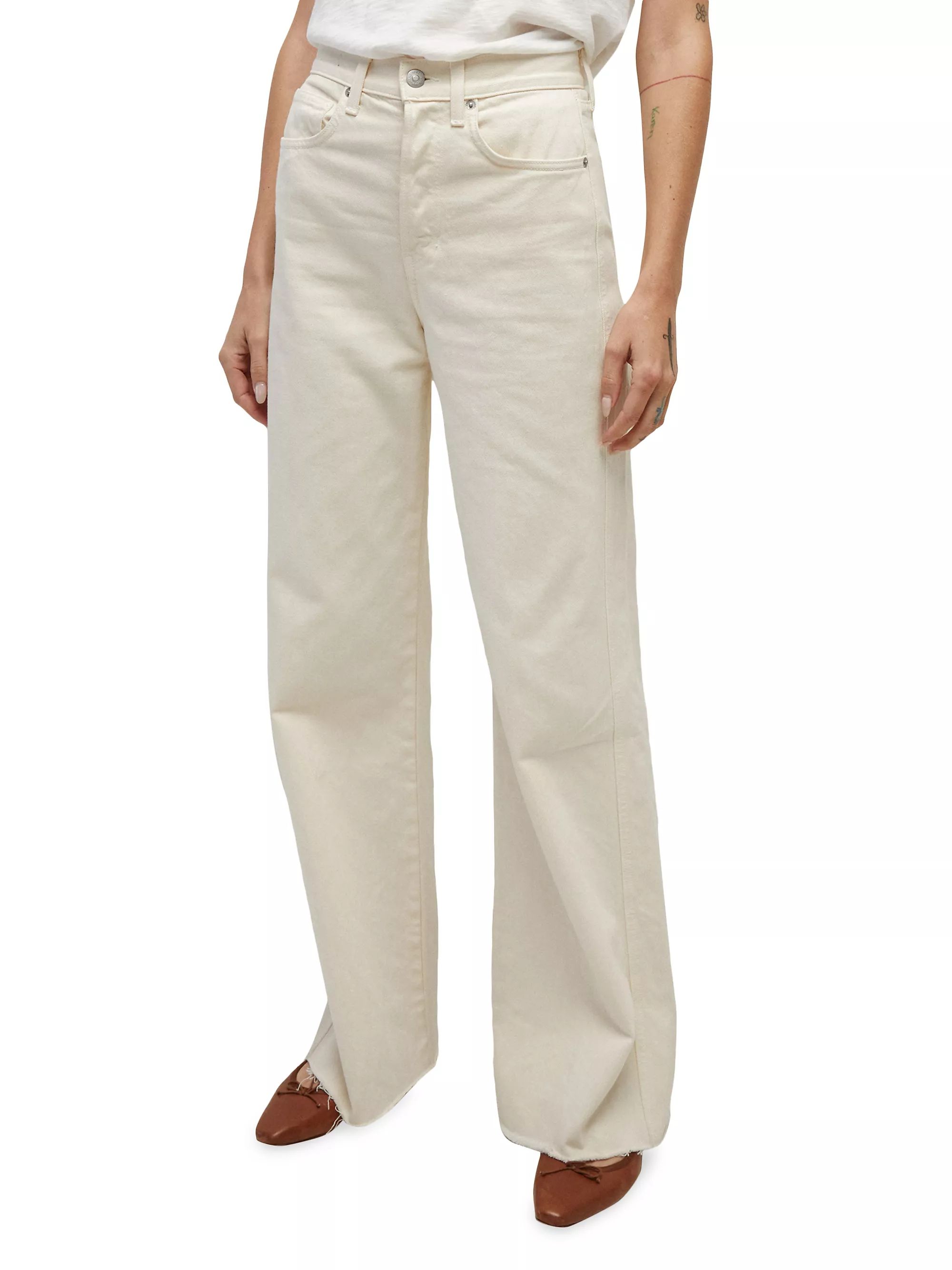 Taylor High-Rise Wide-Leg Jeans | Saks Fifth Avenue