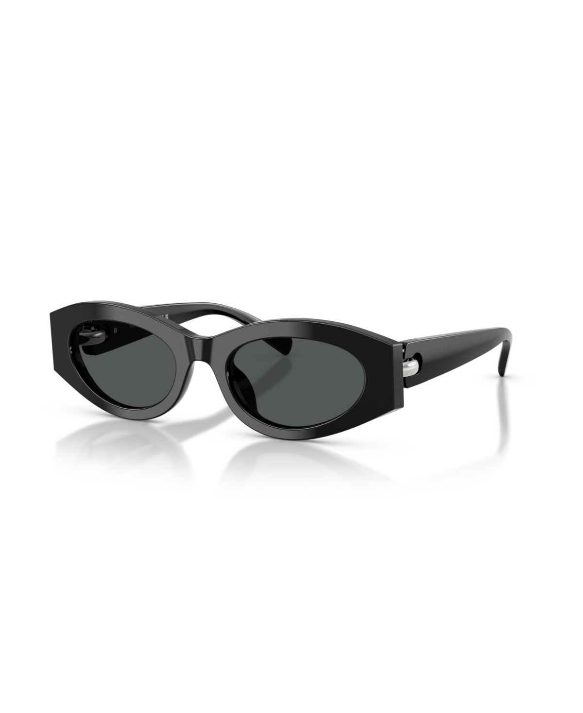 Tory Burch Women's Oval Sunglasses, TY7222U - Black | Macy's