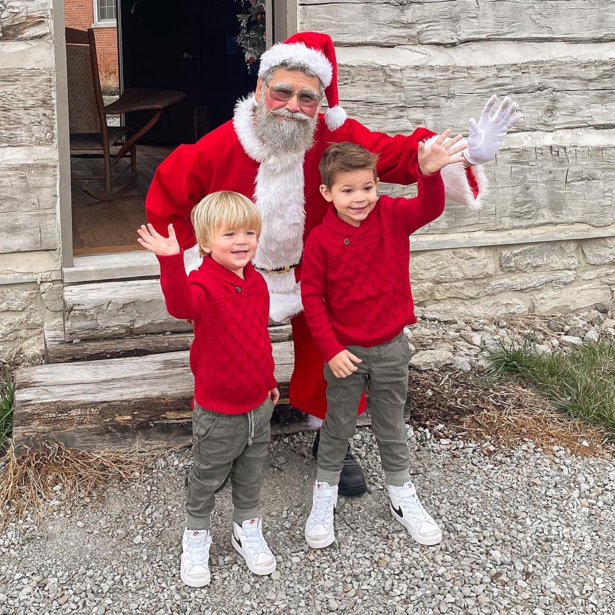 Target Christmas outfits for toddler boys! They looked so festive in their red knit sweaters and Nike blazers! 

#LTKHoliday #LTKkids #LTKGiftGuide