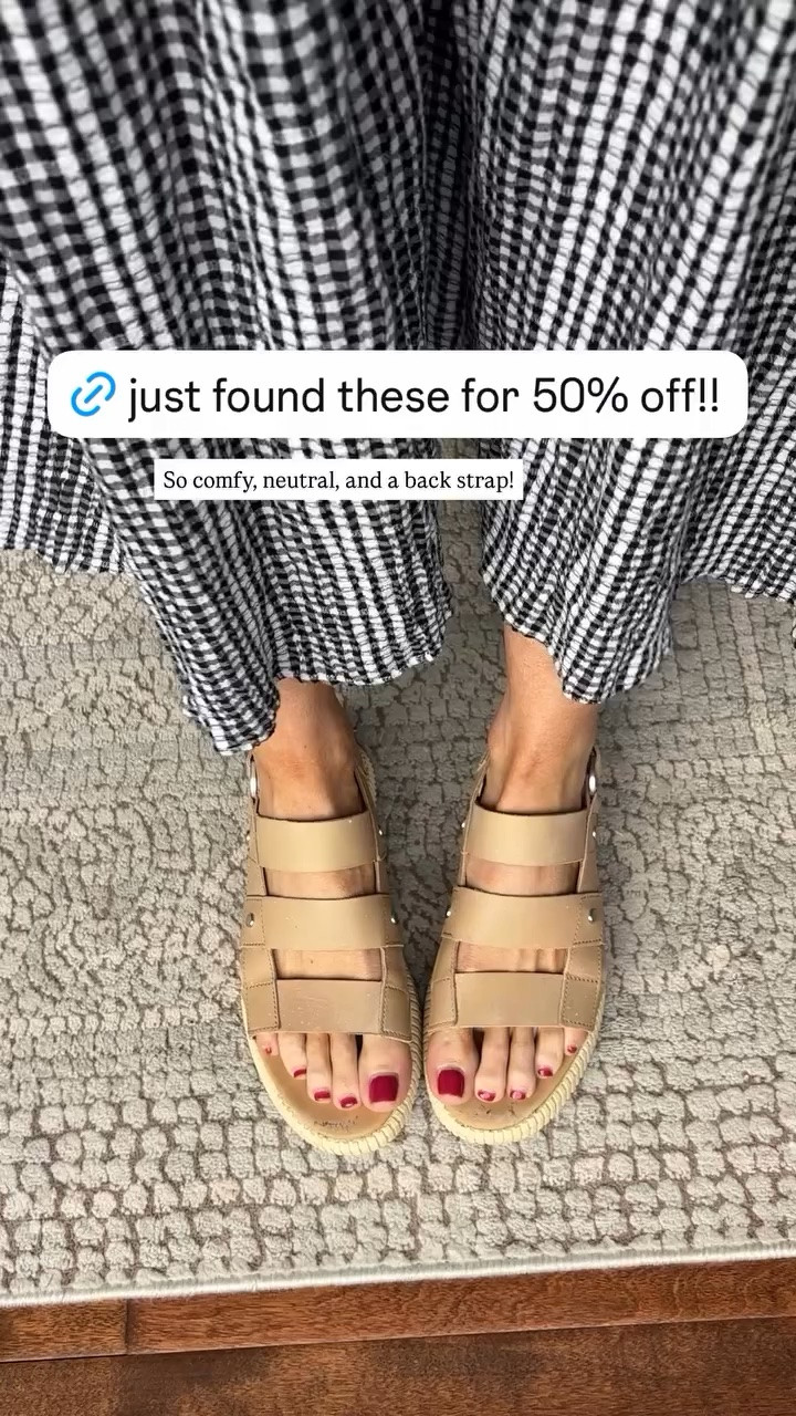 Super comfy mom-friendly summer sandals on sale!