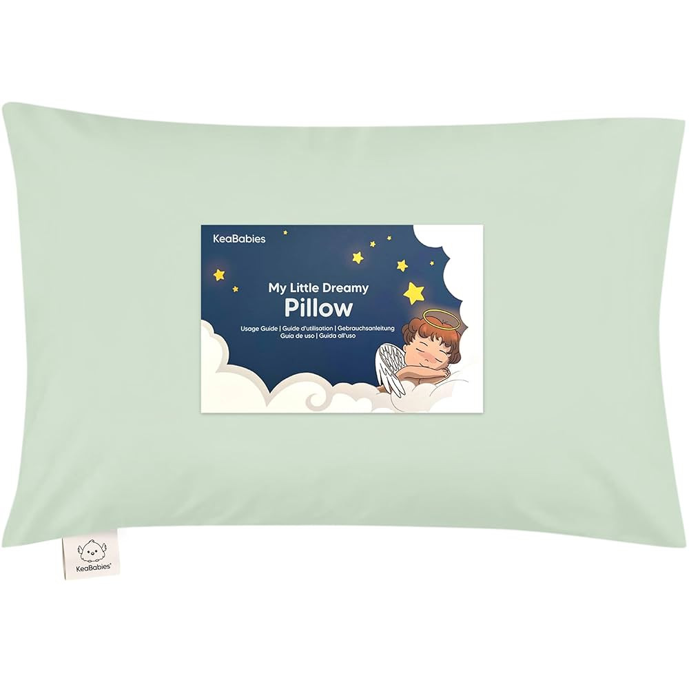 Toddler Pillow with Pillowcase - 13x18 My Little Dreamy Kids Travel Bed Pillows for Sleeping, Org... | Amazon (US)