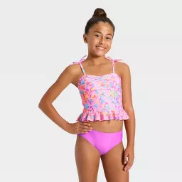 Girls' Abstract Animal Tankini Set - Cat & Jack™ XS | Target