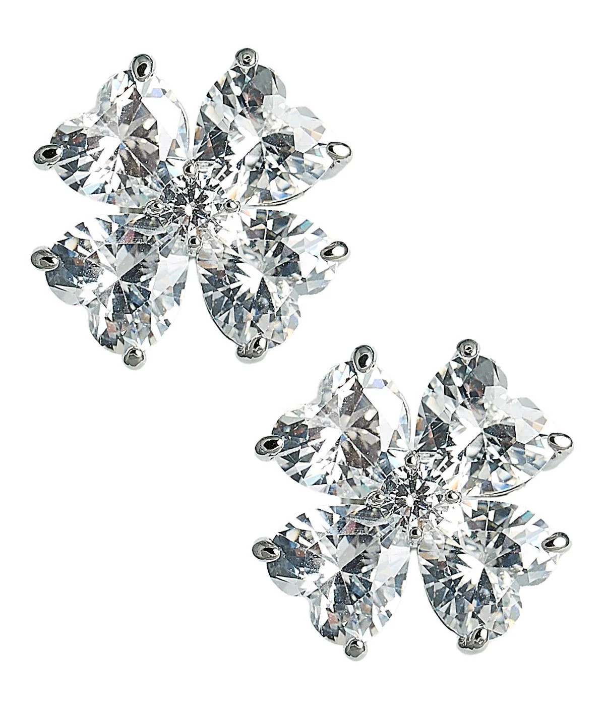 Catherine - Clover Stone Stud Earring - 18k Gold Plated-Darby Clark Collection | Lisi Lerch Inc