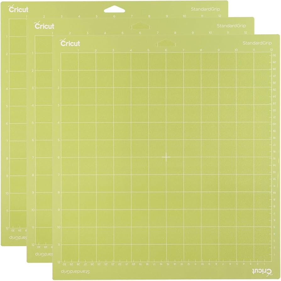 Cricut StandardGrip Machine Mats 12in x 12in, Reusable Cutting Mats for Crafts with Protective Fi... | Amazon (US)