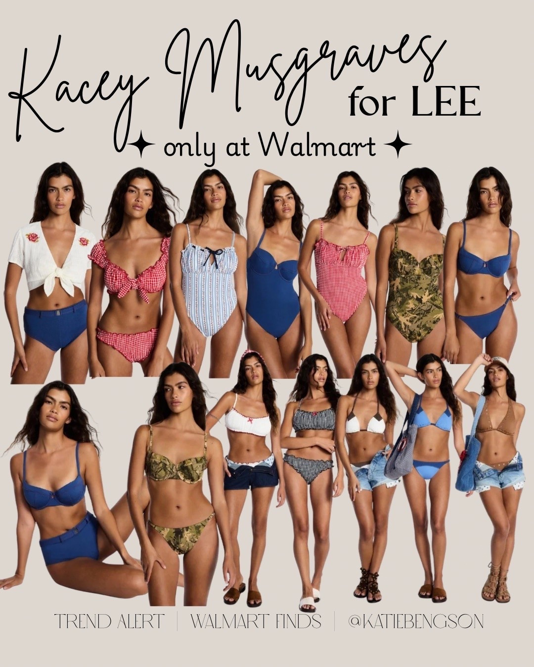 Kacey Musgraves for Lee collection only at Walmart - swimsuit collection, one piece swimsuit, bikini, beach vacation

#LTKSeasonal #LTKSwim #LTKSaleAlert