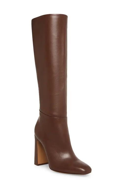 Steve Madden Ally Knee High Boot in Brown Leather at Nordstrom, Size 9.5 | Nordstrom