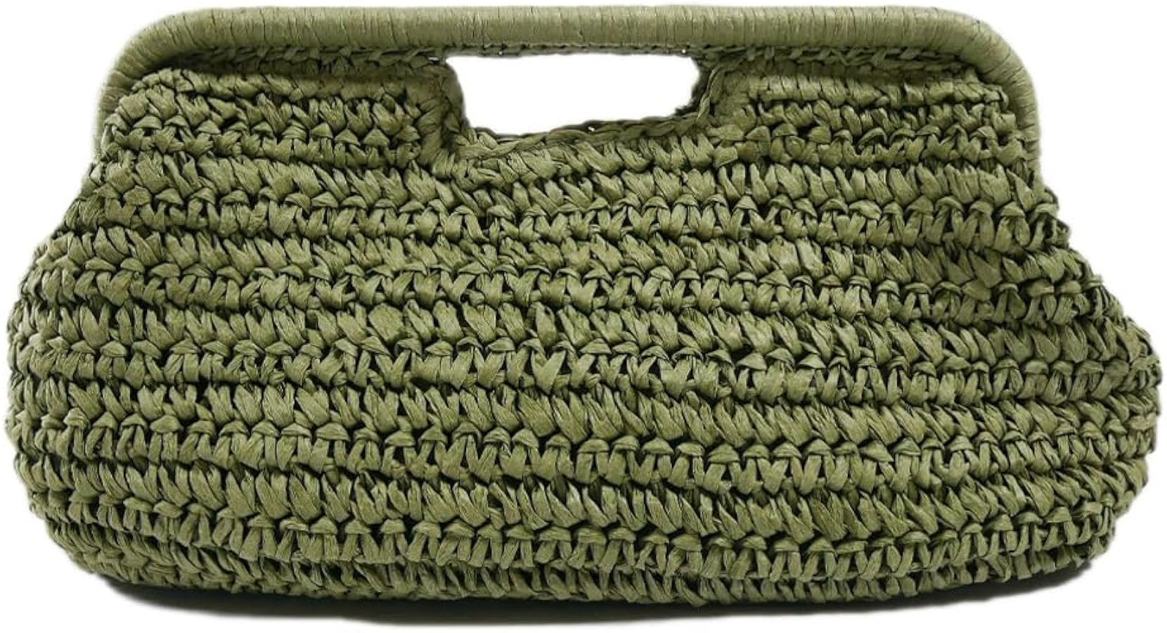 Large Straw Clutch Bag for Women Summer Satchel Purse Fashion Woven Top Hanlde Handbags for Beach... | Amazon (US)