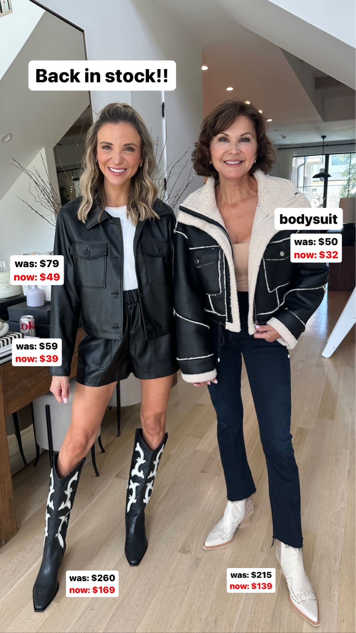 NSale pieces back in stock! Both of our outfits are so perfect for a night out! 
Everything runs true to size 🤍

#LTKunder100 #LTKxNSale #LTKshoecrush