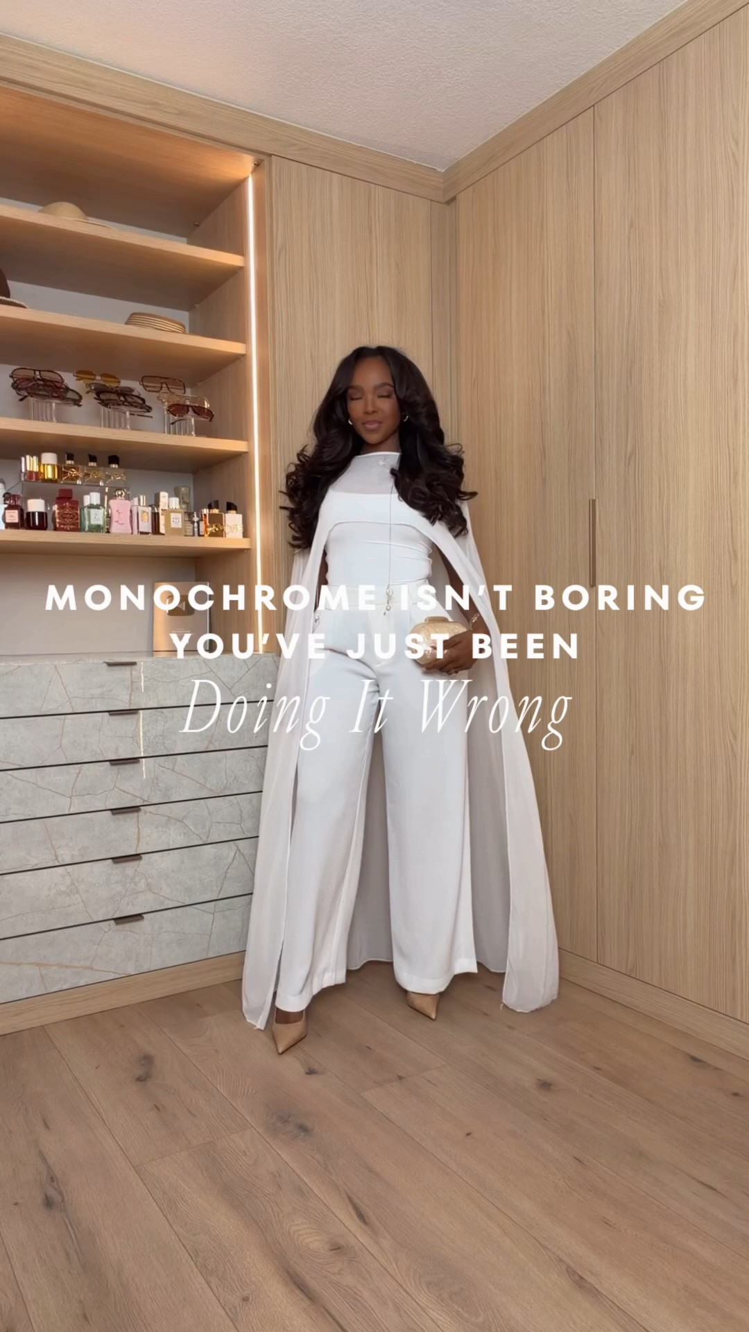 Hi Babes! 🤍✨

This is the definition of an elevated all-white moment. The cape detail makes such a statement while the tailored pants keep it timeless and chic. Perfect for bridal events, all-white parties, vacations, or any occasion where you want to turn heads.

✨ Wearing a size Small
✨ 5'4" | 140 lbs
✨ Elegant, flattering, and so luxe

Everything is linked below!

xx Kira | IG: KirasFashionFinds