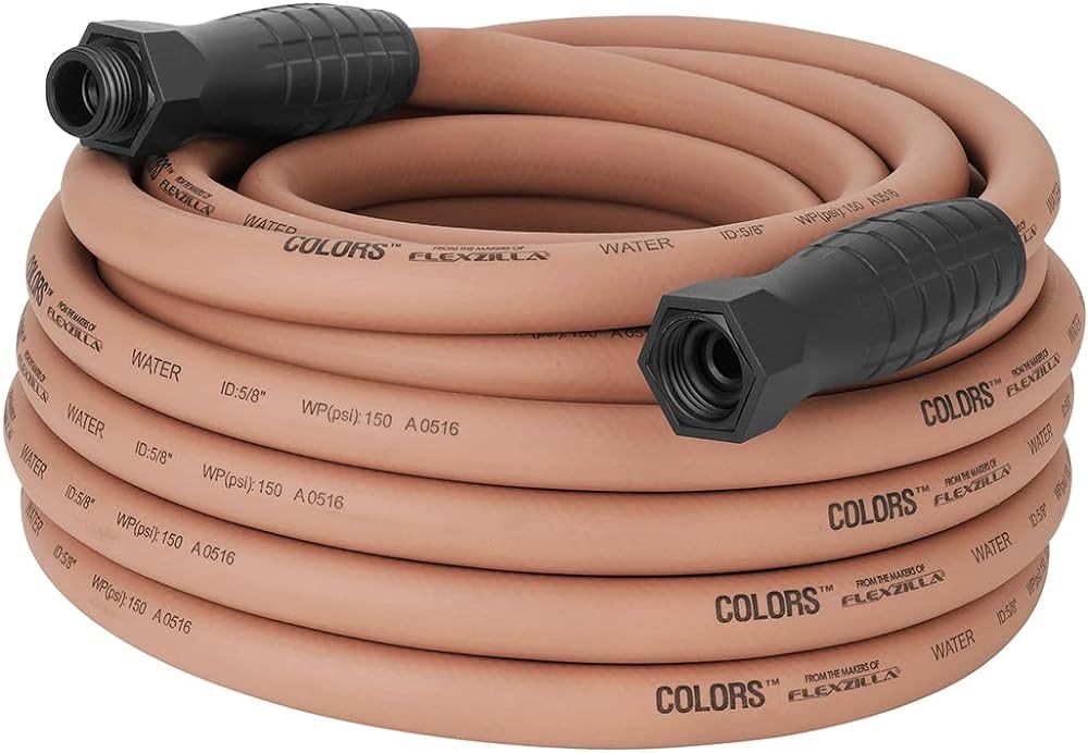 Colors Garden Hose with SwivelGrip, 5/8 in. x 50 ft., Drinking Water Safe, Red Clay - HFZC550TCS | Amazon (US)