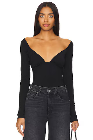 The Line by K Oisin Top in Black from Revolve.com | Revolve Clothing (Global)