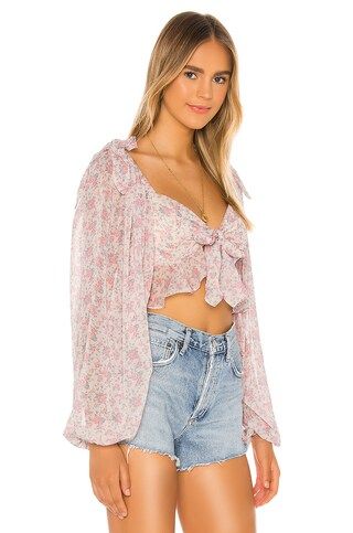 Tularosa Bristol Top in Ivory Rose Blooms from Revolve.com | Revolve Clothing (Global)