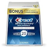 Crest 3D Whitestrips Professional Effects Plus, 3D White, Teeth Whitening Strip Kit, 48 Strips (2... | Amazon (US)