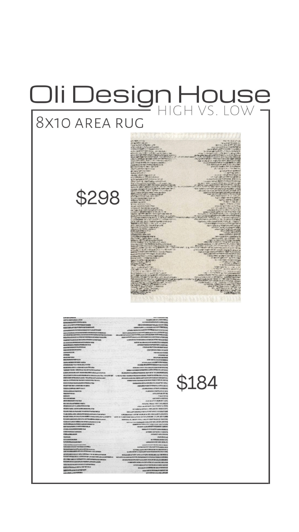 Designer look for less

Diamond patterned area rugs

#LTKFind #LTKhome #LTKstyletip
