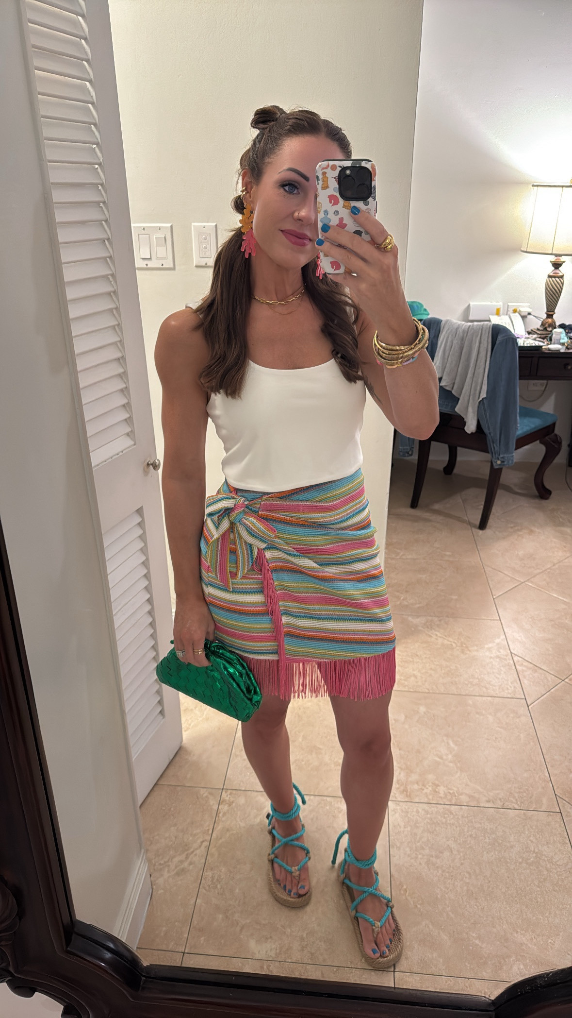 Beach vacation resort wear dinner date outfit inspo casual striped Vici skirt lace up sandals

Coral earrings are by 11Jules

#LTKSeasonal #LTKTravel #LTKFindsUnder50