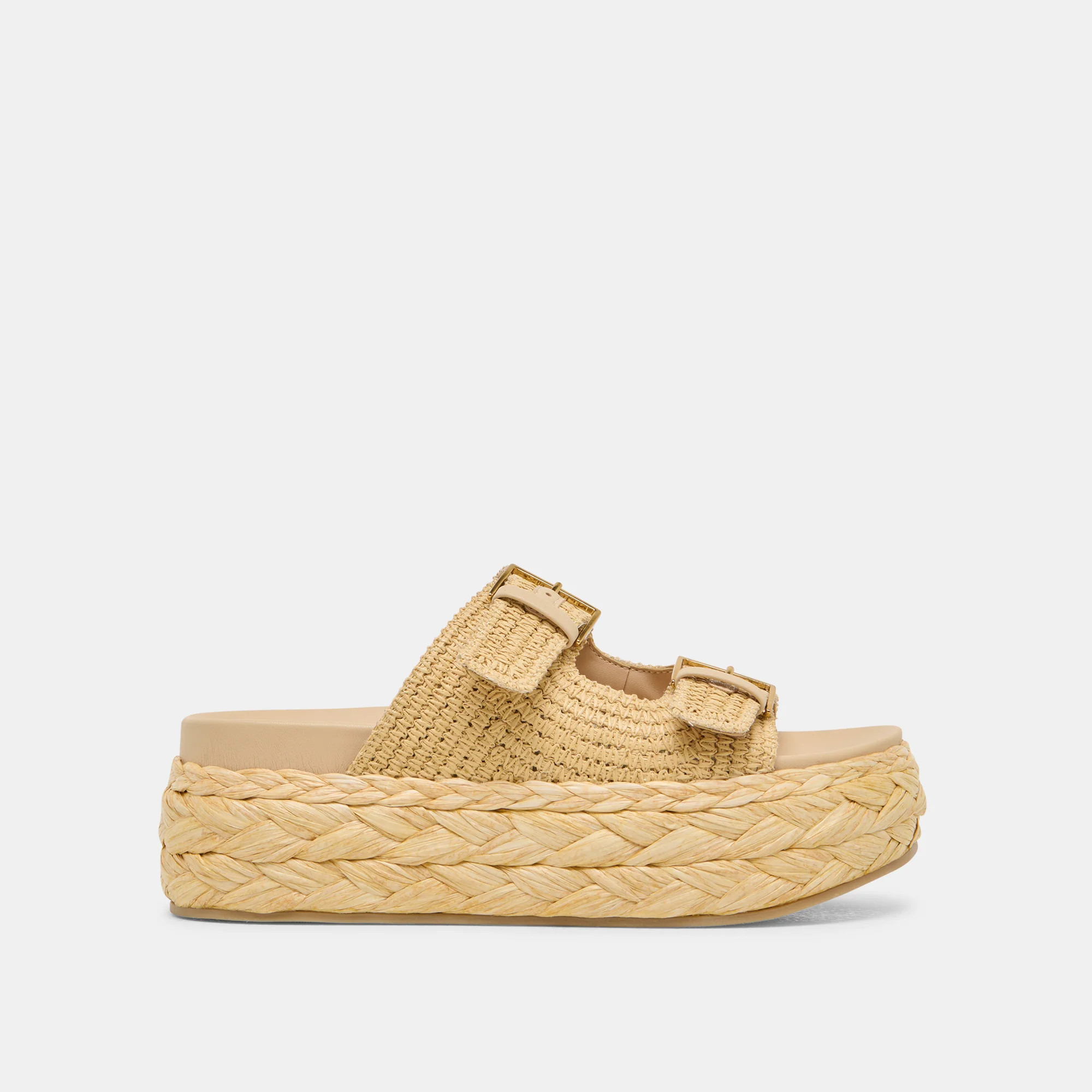Falyn Lt Natural Woven Raffia Sandals | Dolce Vita | DolceVita.com