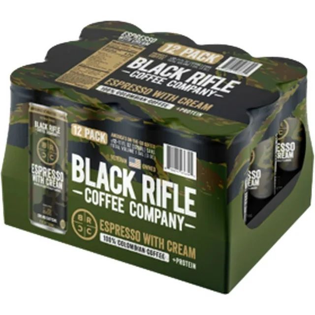 Black Rifle Coffee Company Ready-to-Drink, Iced Espresso with Cream, 11oz, Can, 12 Pk | Walmart (US)