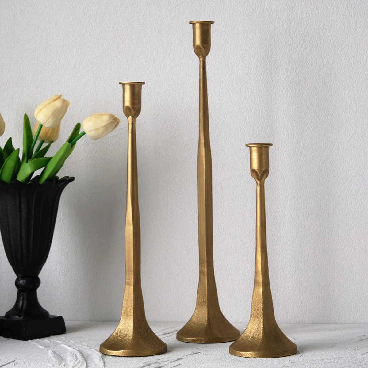 Iron Taper Candle Holder Set of 3 | Wayfair North America