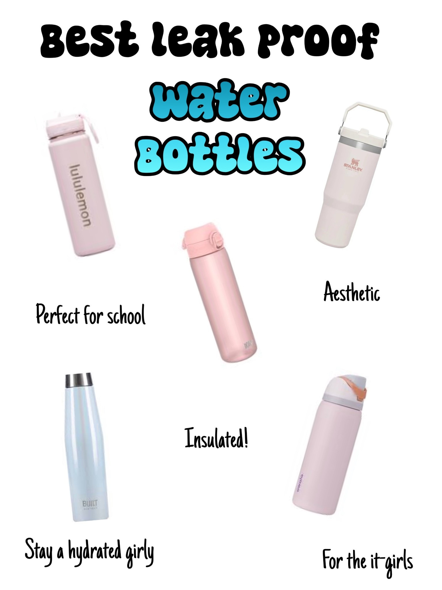 The best leak proof and insulated water bottles that are perfect for back to school and stay hydrated 

#LTKSeasonal #LTKFindsUnder50 #LTKFindsUnder100