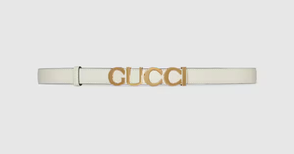 Gucci buckle thin belt | Gucci (UK)