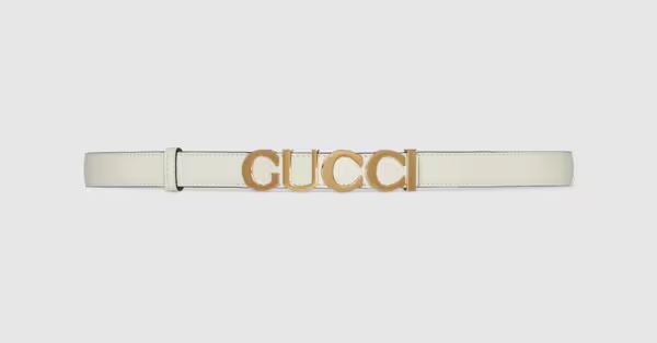 Gucci buckle thin belt | Gucci (US)