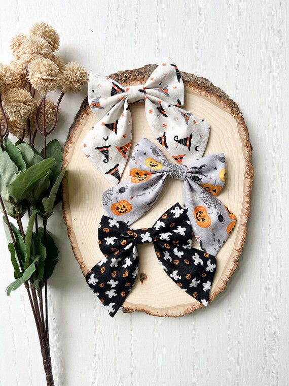 Halloween Sailor Bow Girls Hair Bows Baby Bows Baby - Etsy | Etsy (US)