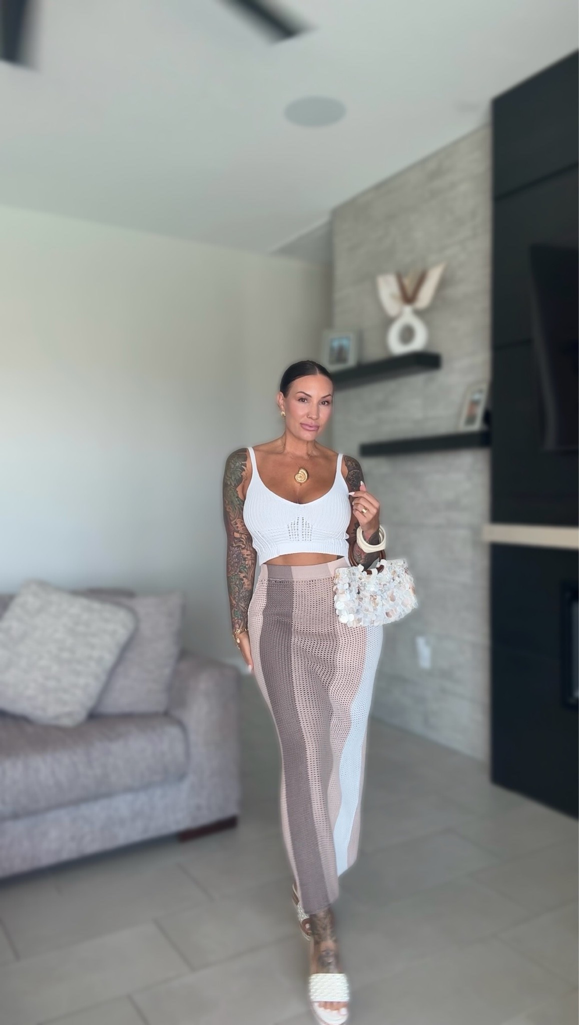 The net two-piece skirt set you need. Wearing a size medium 💟 ￼

#LTKgrwm #LTKootd #LTKTravel