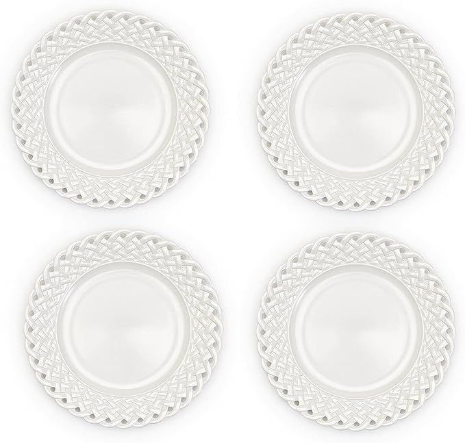 Two's Company Lattice Set Of 4 Dinner Plates | Amazon (US)