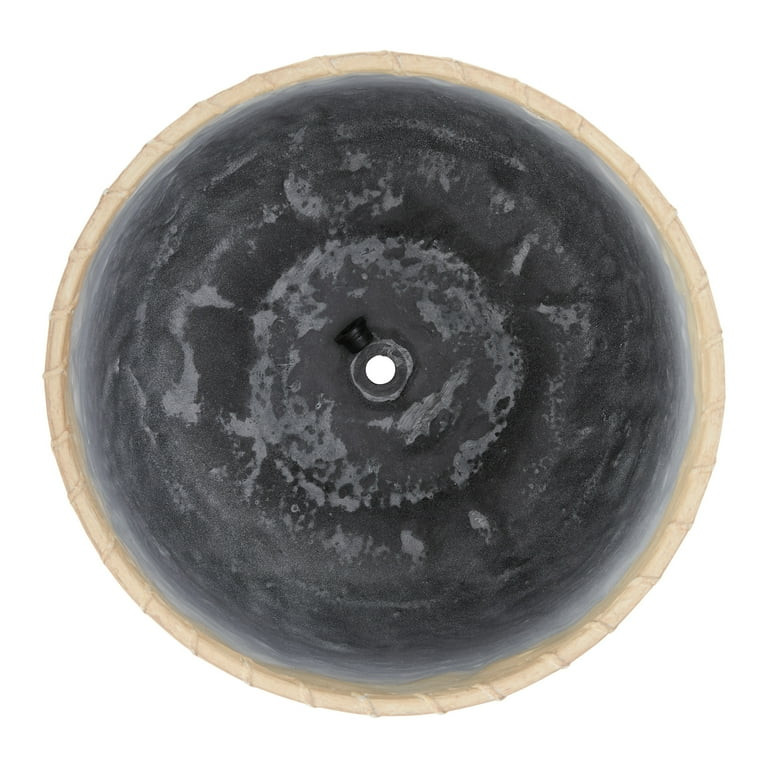 Better Homes & Gardens 15" x 15" x 12" Lantana Beige Resin Planter | Walmart (US)