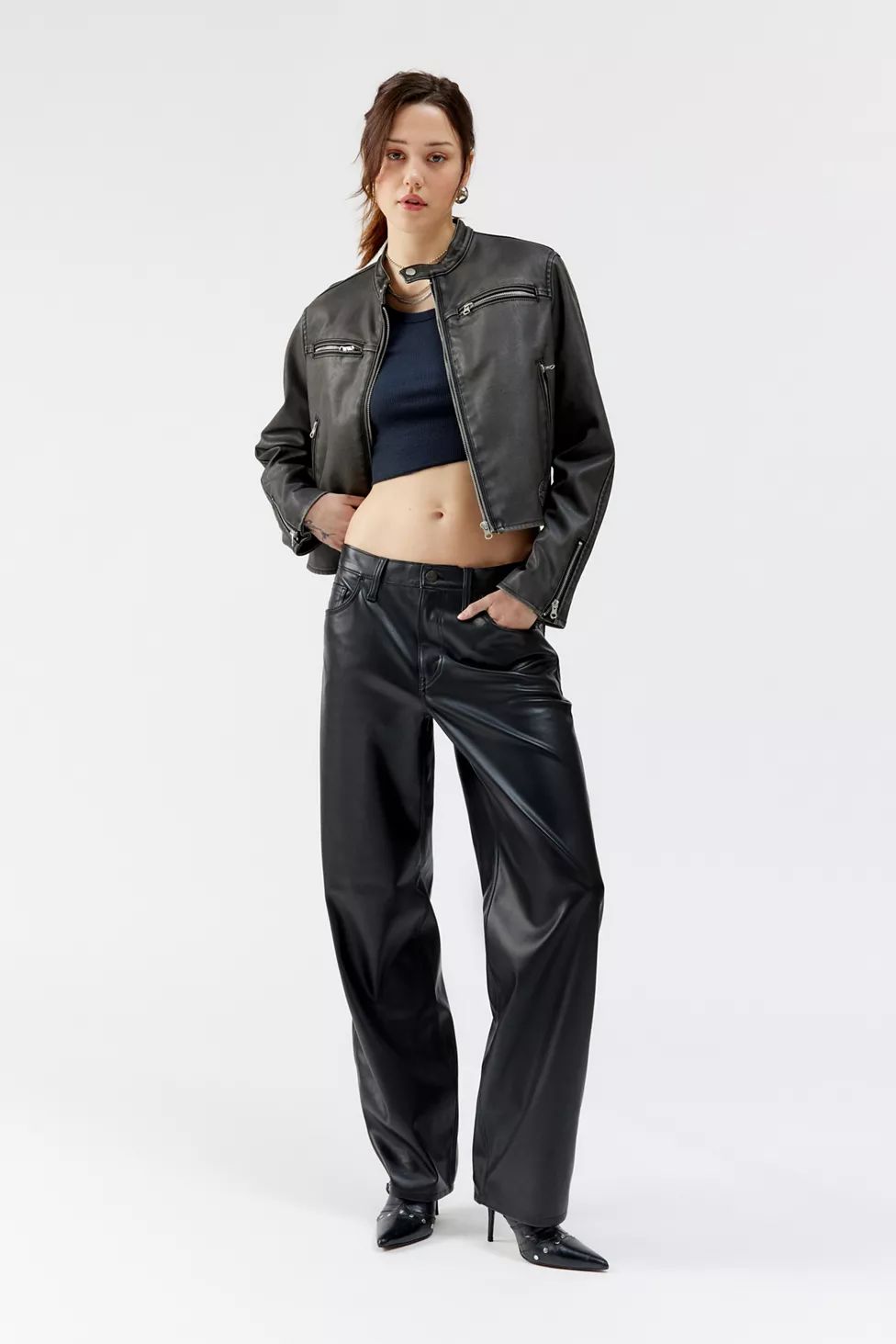 Levi’s® Faux Leather Baggy Dad Pant | Urban Outfitters (US and RoW)