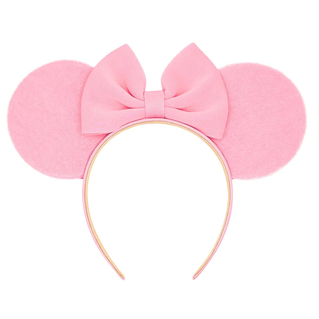 Velvety Pink Pastel Fabric Mouse Ears - Etsy | Etsy (Global)