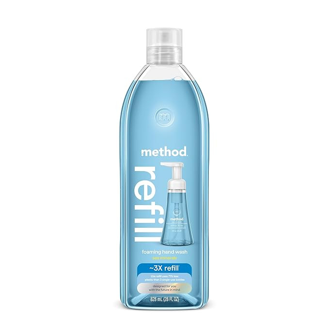 Method Foaming Hand Soap Refill, Sea Minerals, Recyclable Bottle, 28 oz, (Pack of 1) (Packaging M... | Amazon (US)