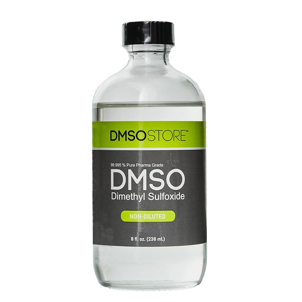 DMSO 8 oz. Glass Bottle Non-diluted 99.995% Pure Low Odor Pharma Grade Liquid Dimethyl Sulfoxide ... | Amazon (US)