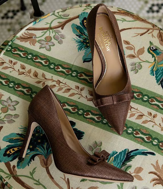 Antonio Melani x Style Bungalow Worth Raffia Bow Detail Stiletto Pumps | Dillard's | Dillard's
