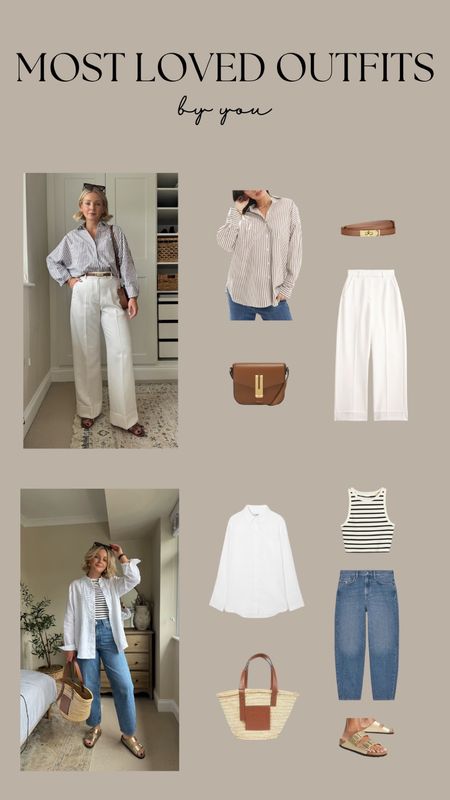 Most Loved Outfits! 

Summer Style, Summer Outfit Inspiration, Jeans, Tailored Trousers, DeMellier Bag, Loewe Bag, Sandals, Tank Top, Striped Shirt

#LTKstyletip #LTKuk #LTKsummer