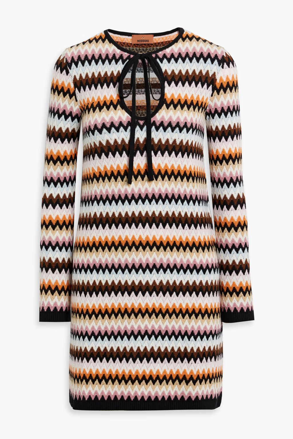 Jacquard-knit wool mini dress | The Outnet (US and CA)