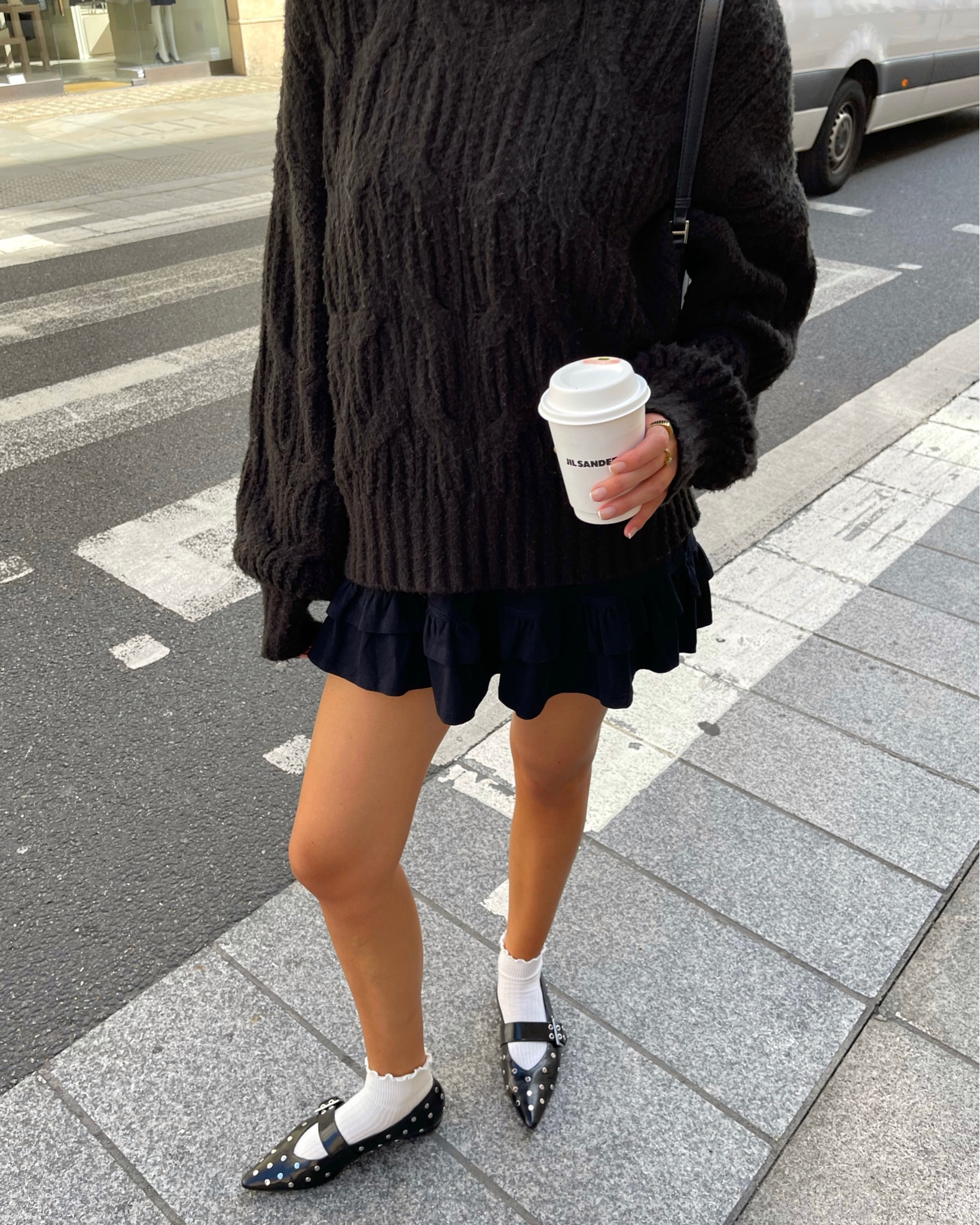 All black look with Ganni dupe studded ballet flats 🖤

#LTKeurope #LTKSeasonal #LTKstyletip