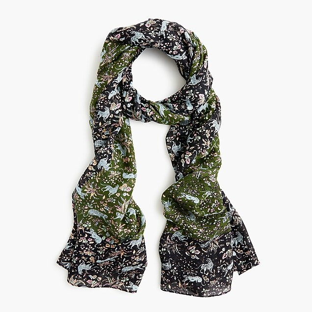 Printed mid-season scarf | J. Crew US