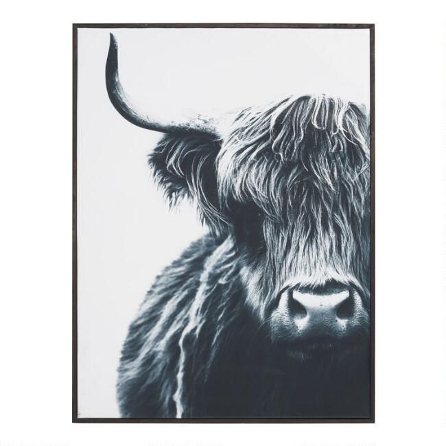 Bull by Mariusz Moreau Framed Canvas Wall Art | World Market