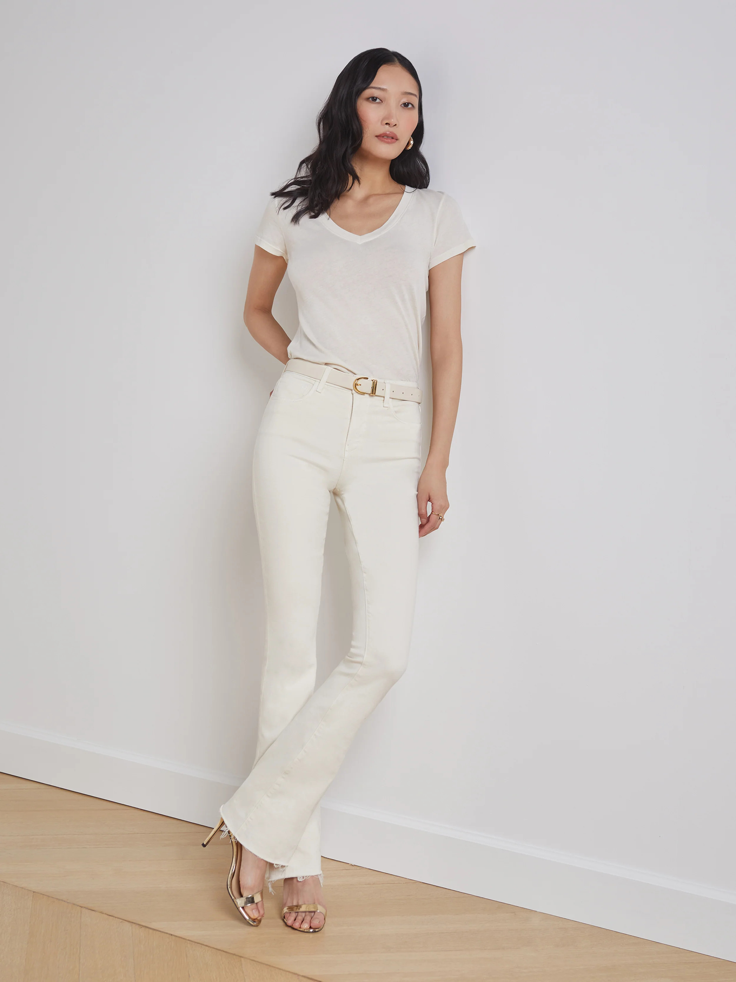 L'AGENCE Ruth Jean In Vintage White | L'Agence