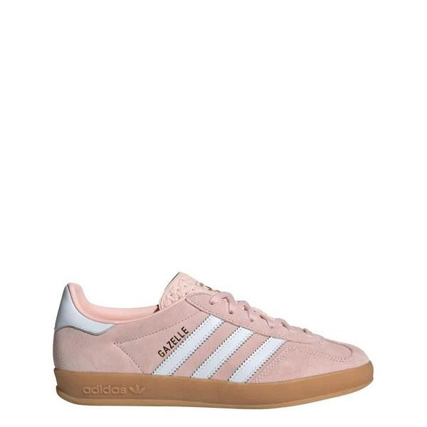 Women's adidas Gazelle Sneakers 5.5 Regular Sandy Pink/Cloud White/Gum | Scheels Sports