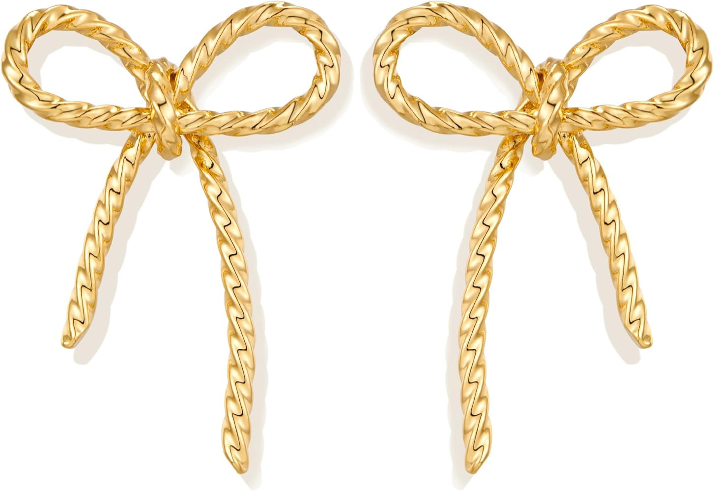 Must Have Bow Earrings for Women: The simple gold bow earrings are the hottest style of the seaso... | Amazon (US)