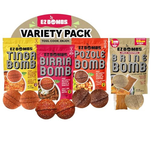 EZ Bombs Variety Pack and Brine Bomb Seasonings - Made with Real Chiles, Herbs & Spices for Quick, Flavorful Meals | Amazon (US)
