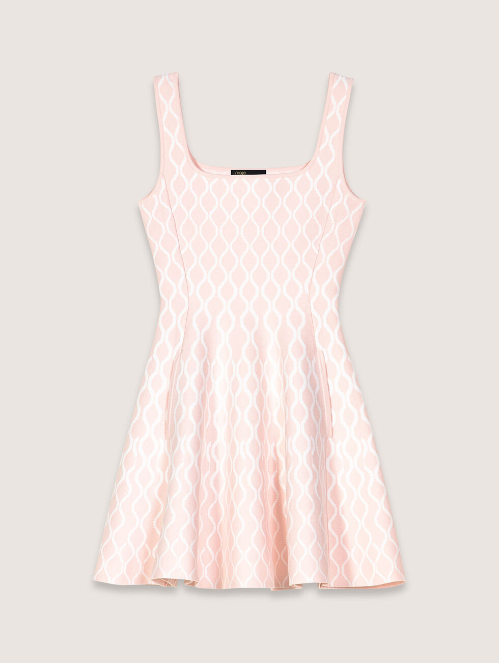 Mini jacquard knit dress Pink for Women | Maje | Maje US
