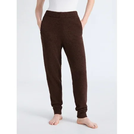 Joyspun Women's Sleepwear Cozy Knit Joggers, 29'' Inseam, Sizes XS-3X | Walmart (US)