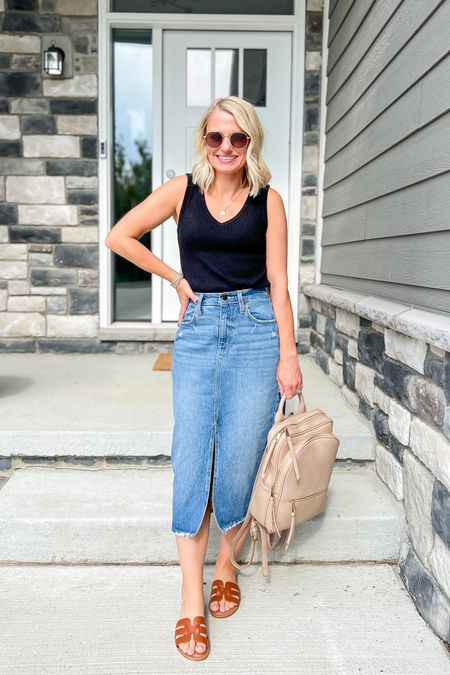 What I wore this week!
Top- small
Jean skirt- 0 (size down)
Sandals- 7.5 TTS

#LTKSeasonal #LTKstyletip #LTKfindsunder100