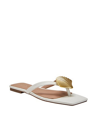 Katy Perry Women's Camie Shell Slip-On Flat Sandals - Macy's | Macy's