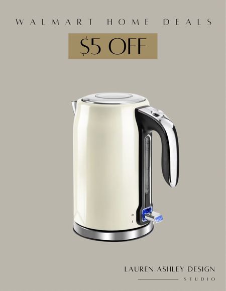 $5 off on this Electric Kettle 1.7L Hot Water Boiler, Stainless Steel Tea Kettle with Water Window, Auto Shut-Off and Boil-Dry Protection | Walmart deals 

#LTKfindsunder50 #LTKsalealert #LTKhome