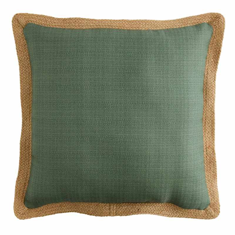 2-Pack Endive Jute Trim Pillow, 18" | At Home