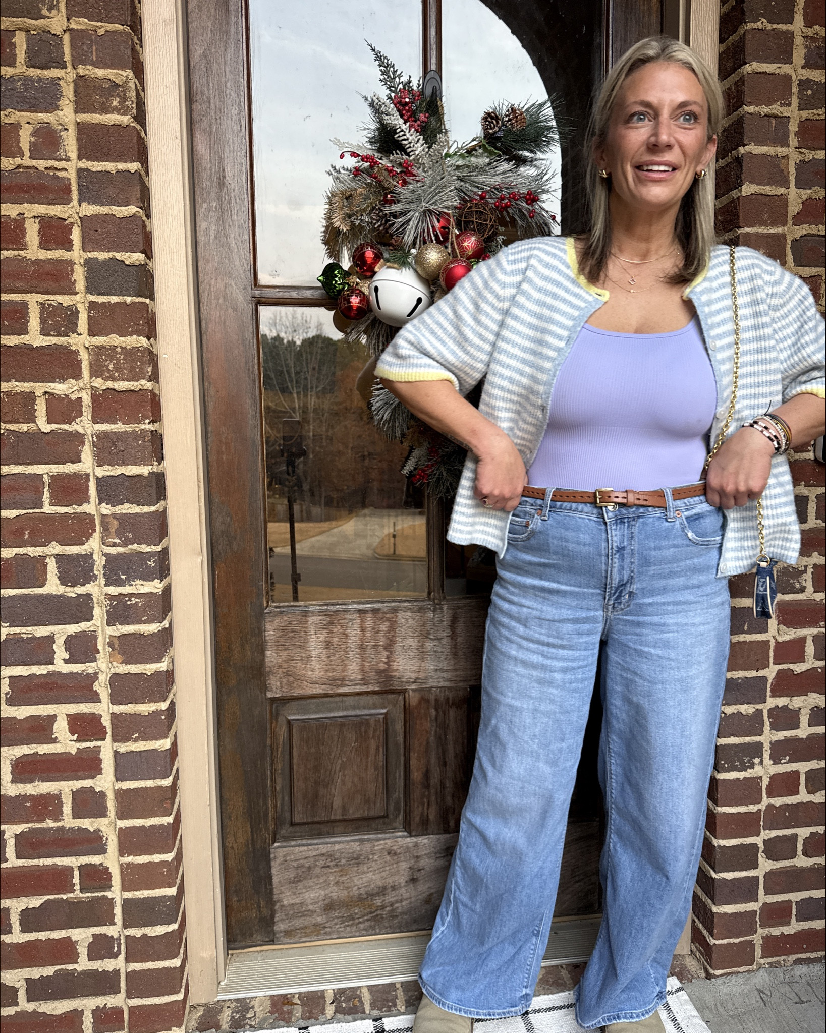 Comfy and cute! Dress it up or down. Throw on some clogs (linked my favorite atm - along with some sales!!) 
Best denim: wearing size 29-30
Top: medium-large 
Shoe size: 8 

#LTKGiftGuide #LTKmomlife #LTKFindsUnder50